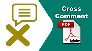 How to put a Cross symbol comment in a pdf file using Adobe Acrobat Pro DC