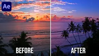 Cinematic Color Grading in After effects | Step by Step Explained | After Effects Tutorial