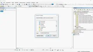 ArcMap Setting up a folder connection