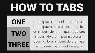 How To Create Vertical Tabs - Dikey Tab Nasıl Yapılır?