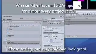Compressor Settings for Burning a Blu-Ray with Adobe Encore