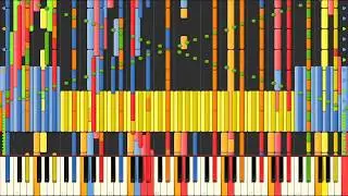 [Black MIDI] Synthesia – Offenbach - Can Can 104,000 notes ~ Sir Spork