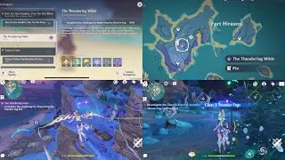 GENSHIN IMPACT The Thundering Wilds place Dispersing the Electro fog use Anemo char - Daily Quest