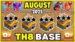 🏆 TOP 10 WORLD BEST TH8 War Base With Link | Th8 Legend Base With Link | Th8 Pushing Base | 2025