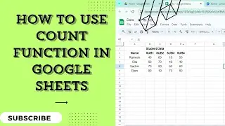 How To Use Count Function In Google Sheets