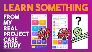 Case study: How i improved UI Design of this App | Mobile app UI designing in Adobe XD