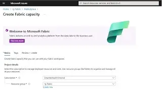 Create a Microsoft Fabric Node in Azure and Attach to a Workspace