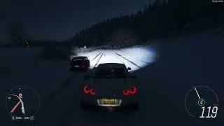 Forza Horizon 4 GTR Snow driving