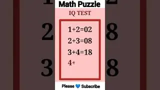 Math Puzzle 😄 ! Reasoning ! #maths #shorts
