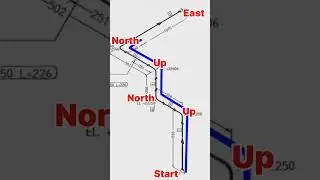Pipe Engineering, Piping drawing tutorial, pipe 3d drawing, 