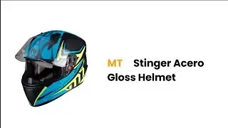 MT Stinger Acero Gloss Blue Helmet  | MT HELMET 360º VIDEOS | HELMET REVIEW