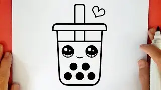 COMO DESENHAR UM COPO DE CAFÉ COM LEITE KAWAII
