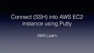 Connect (SSH) into AWS EC2 instance using Putty
