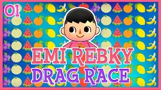 EMI REBKY DRAG RACE 3 EL BALL DE FRUTAS #ERDR3 #ACNH #ANIMALCROSSING
