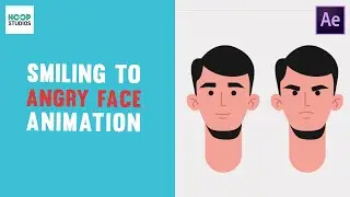 Smiling to Angry Face Animation | After Effects Tutorial ( Without Plugins )