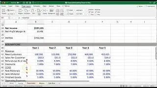 Financial Statements Modeling  Case