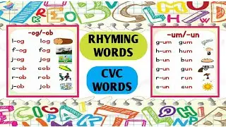 Rhyming Words || Phonics Rhyming words || Letters Sound