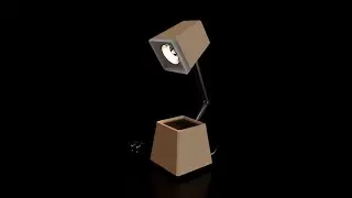 Folding Pyramid Table Lamp AOV 3D Modeling
