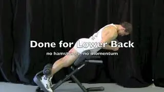 Lower Back Hyper extension explained