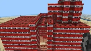 TNT house explosion Minecraft #minecraft #shorts # house #gameplay #tnt #explosion