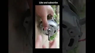 table fan motor into generator 