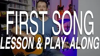 First song for beginner guitarist - Em to Am Song Lesson and demo