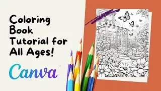 How to create coloring books in CANVA using AI