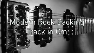 Modern rock backing track in Cm