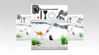 QZQ Aquarium Gravel Cleaner [2022 Edition] Vacuum Fish Tank Vacuum Cleaner Tools for Aquarium Water
