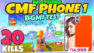 🔥NOTHING CMF Phone 1 5G BGMI ( Mode 3.3 ) Test on Fps Meter