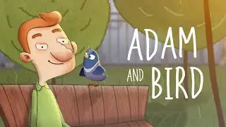 Adam and Bird. Enve short cartoon