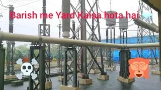 How does Yard look in Rainy season #electrical #india #powergrid #transmission