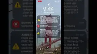 Texas amber alert 🚨 on phone 📱
