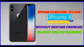 IPHONE X iOS 15 PASSCODE/iCLOUD BYPASS SIM WORKING WITHOUT FLASH FIRMWARE WITH MST TOOL(NO BOOT USB)