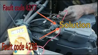 Fault code 4177 and 4238 vehical pickup problem and Uria consumption nil  solution