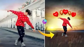 PicsArt Heart Balloon Photo Editing Tutorial | PicsArt photo Editing | FED EDITZ