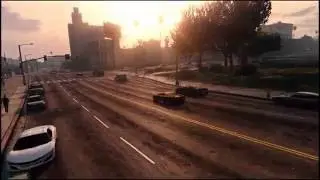 Beautiful City Video walk through but with a Car Accident