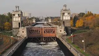 Заполнение шлюза (канал имени Москвы)