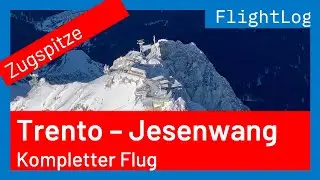 Kompletter Flug von Trento nach Jesenwang mit Umrundung der Zugspitze mit einer Cessna  152 - Außen