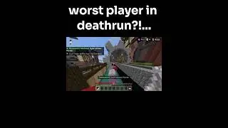 The WORST MINECRAFT DEATHRUN HIVE PLAYER EVER #minecraft