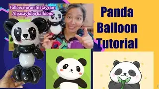 Panda bear balloon tutorial
