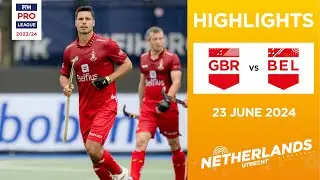 FIH Hockey Pro League 2023/24 Highlights - Great Britain vs Belgium (M) | Match 1