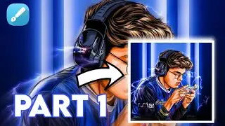 how to make vector art like jhonathan gaming | Oggy illustrator| part 1