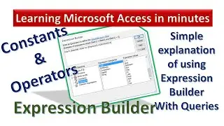 Learn how to use the Expression Builder to perform calculations with queries in MS Access