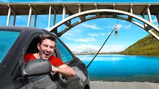 I Made a Car Powered Rope Swing!