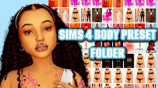 SIMS 4 BODY PRESET FOLDER - THE SIMS 4