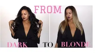 From DARK to ash BLONDE | Using GRACE HAIR | Simple Ombre & Balayage - NO brassy tones