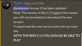 Arceus X 2.1.3 Fixed arceus x 2.1.3 is now working