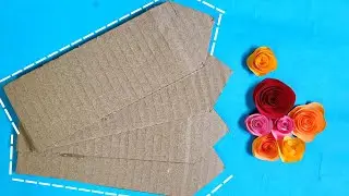 Unique Craft Idea Using Waste Cardboard l Home Decor DIY l
