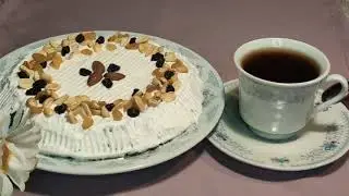 Торт "Ореховый" в СВЧ/без муки.Cake "Nut" in the microwave / without flour.